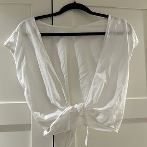 WILFRED Aritzia reversible tie top